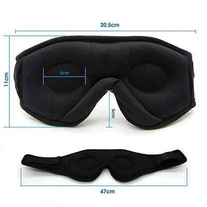 Bluetooth Sleep Headphones Eye Mask – 3D Light Blocking